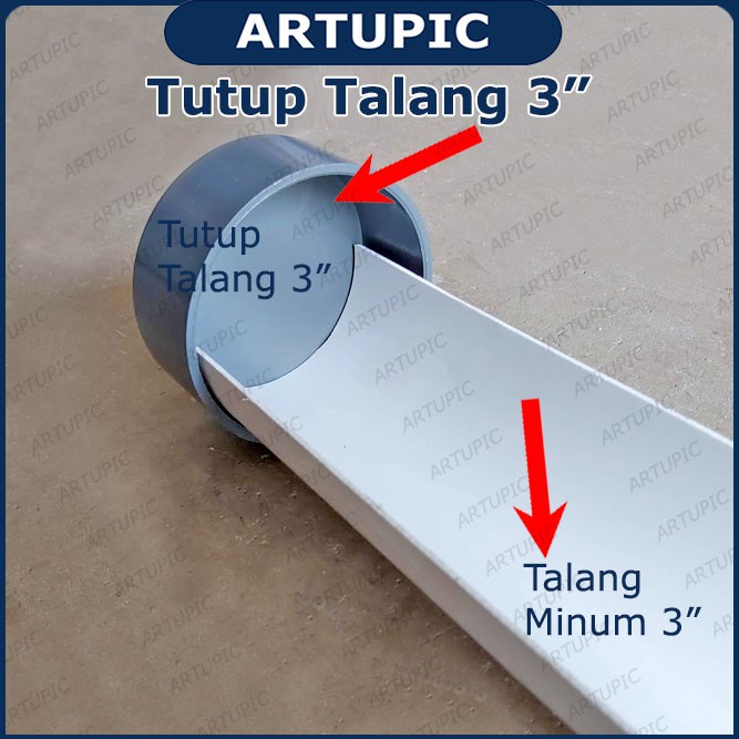 Tutup Talang 3&quot; inch | Tutup Pipa 3&quot; inch | Dop Pipa Air 3 Inch | Dop Cap 3 inch