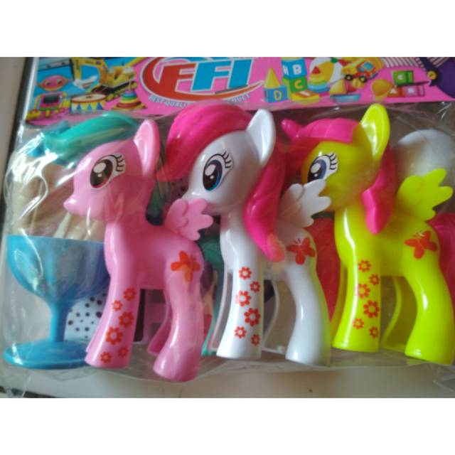  Mainan  boneka kuda  poni  plus eskrim eskriman murah 