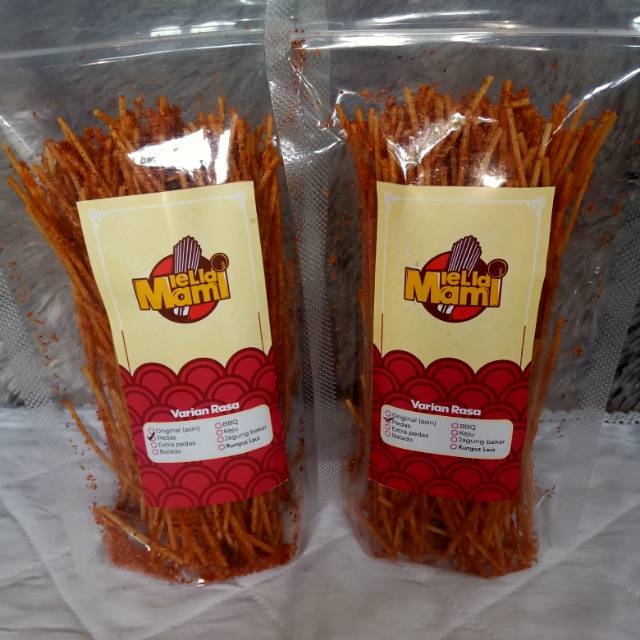 

Mie lidi murah kemasan pouch/Lidi lidian/Snack murah