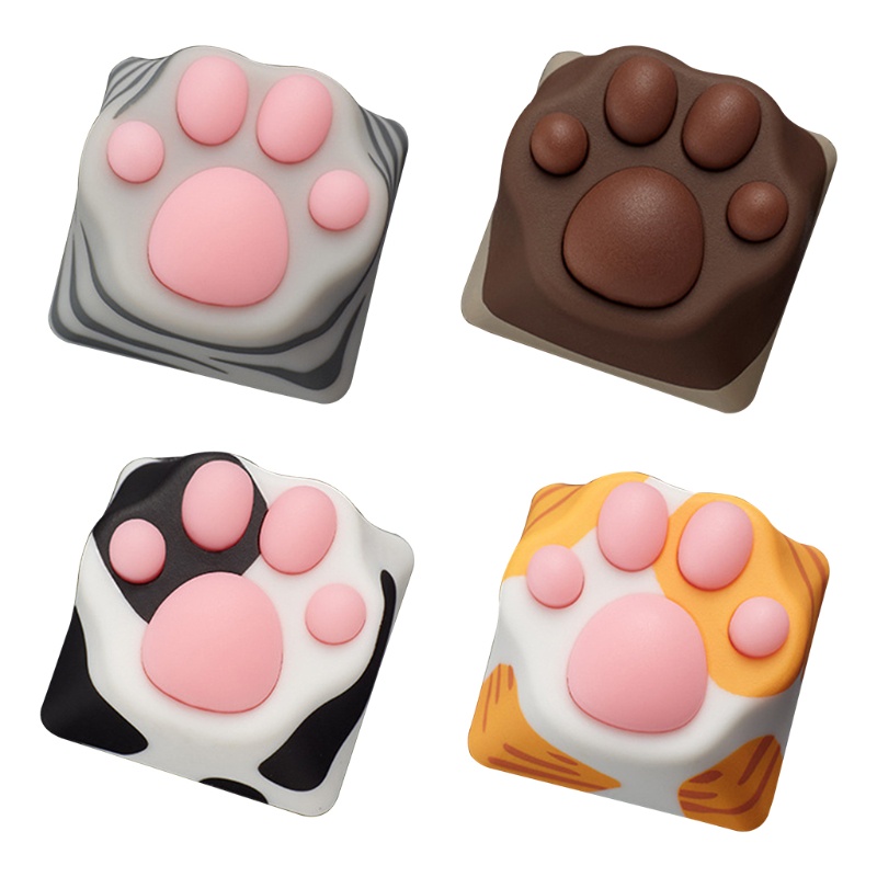 Btsg Untuk Cherry MX Keyboard Mekanik Kitty Paw Keycap Suku Cadang Pengganti Keyboard