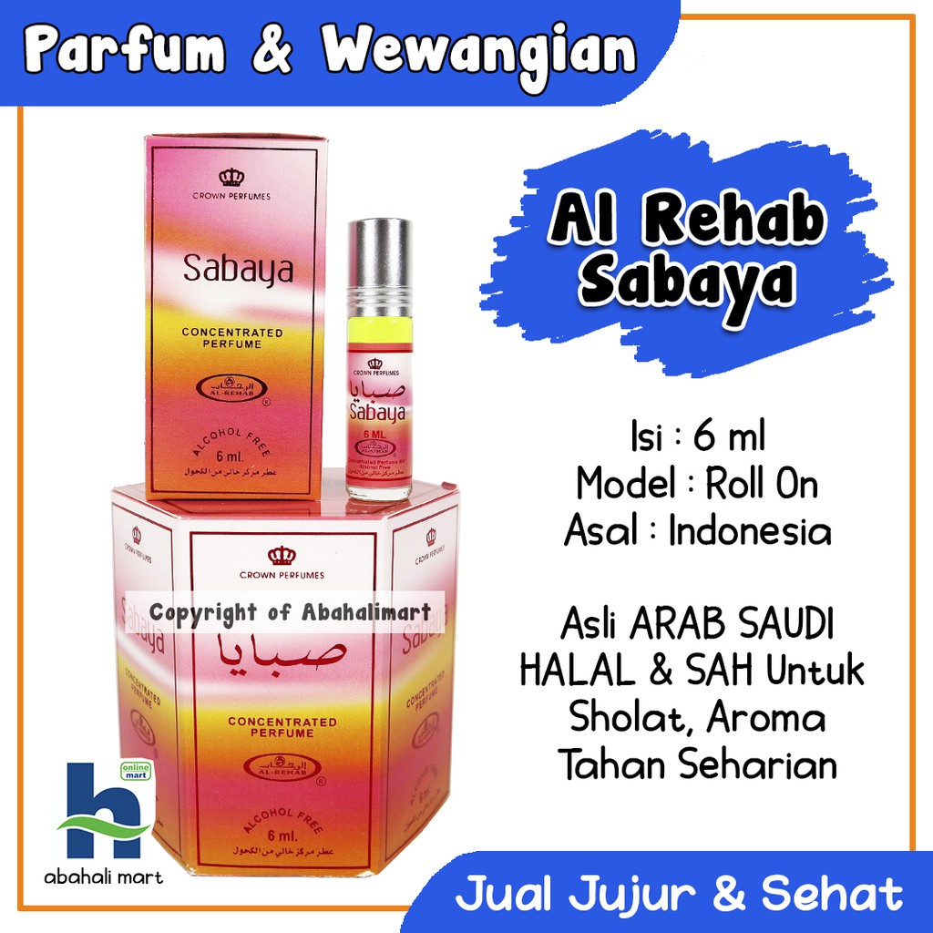 Parfum Sholat Bebas Alkohol Al Rehab Sabaya
