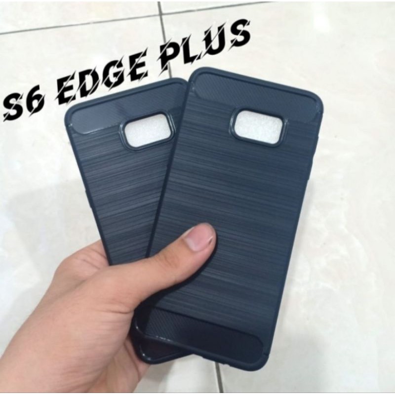 Softcase Slim Fit Carbon Ipaky Samsung S6 Edge Plus Soft Case