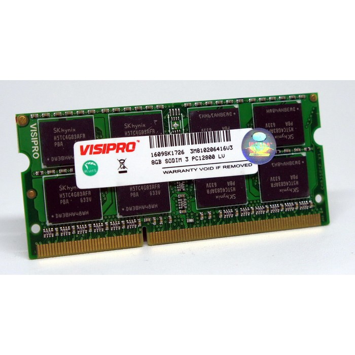 RAM Laptop Visipro DDR3L 8GB Low Voltage 1600Mhz / PC12800