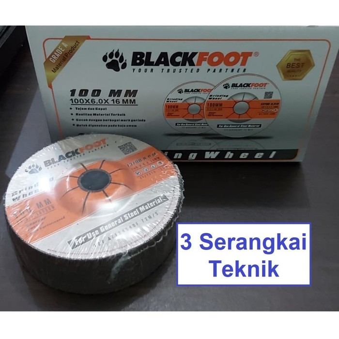 BLACKFOOT Batu Gerinda Poles Grinding Wheel 100x6x16mm Harga Per 1 PCS