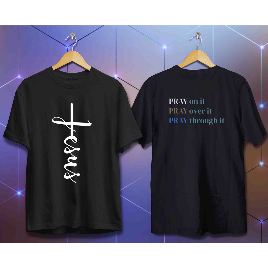 kaos Jesus letter and words/[ray/baju pria/wanita