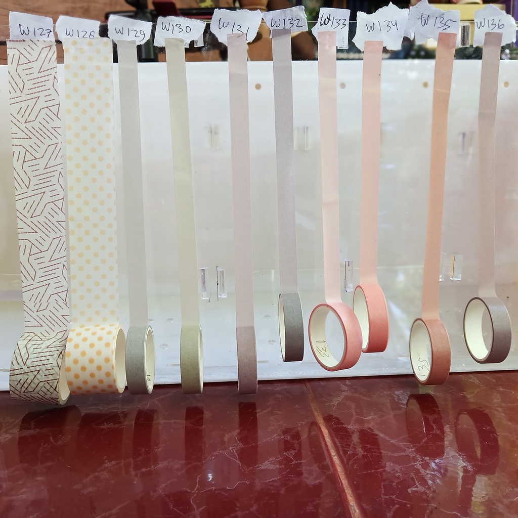 

washitape sample polos washi tape 1 roll warna gelap isolasi warna warni sample 20 cm