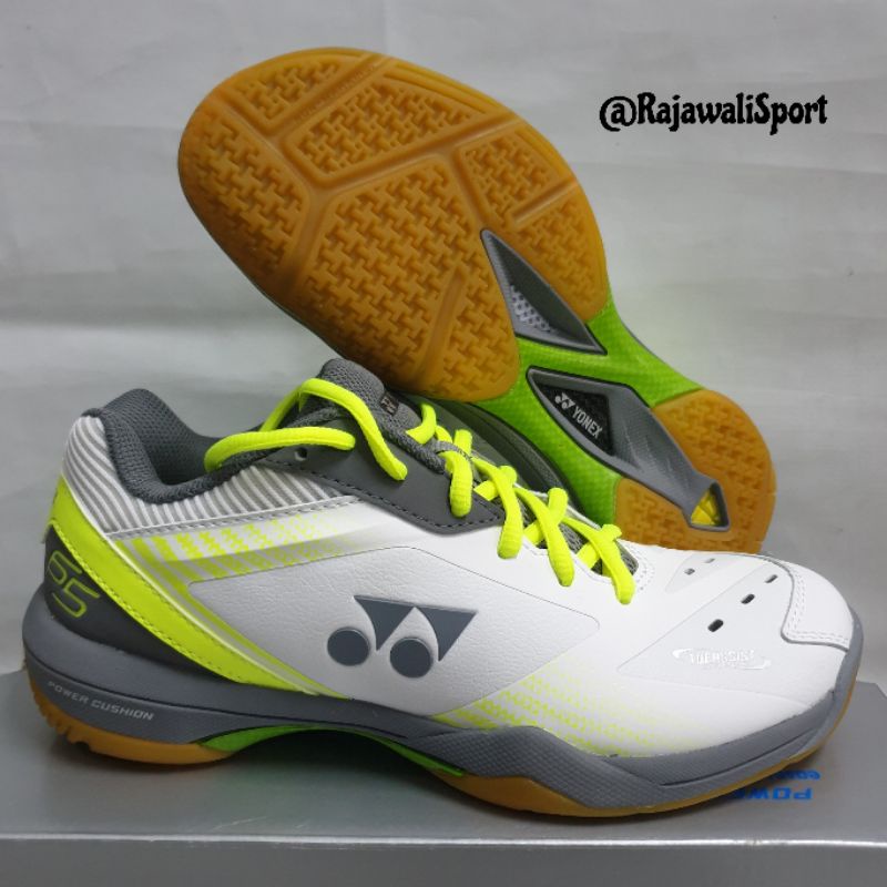BEST SELLER Sepatu Badminton Original Yonex Power Cushion SHB 65 Z3 WOMEN White Yellow