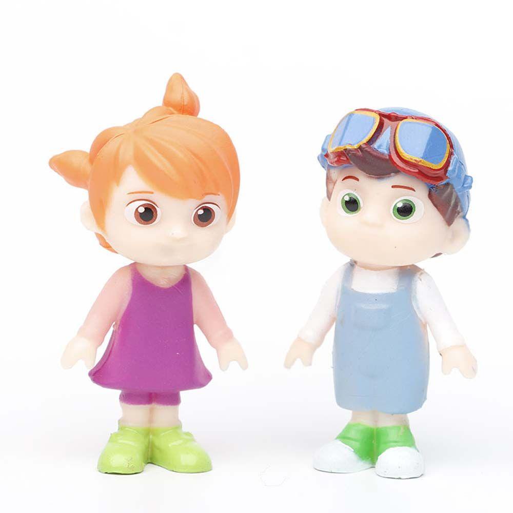 Lanfy Anime Cocomelon Kid Mainan Dekorasi Keluarga Adik Kakak Sahabat Bayi PVC JoJo Cocomelon Model Figuals