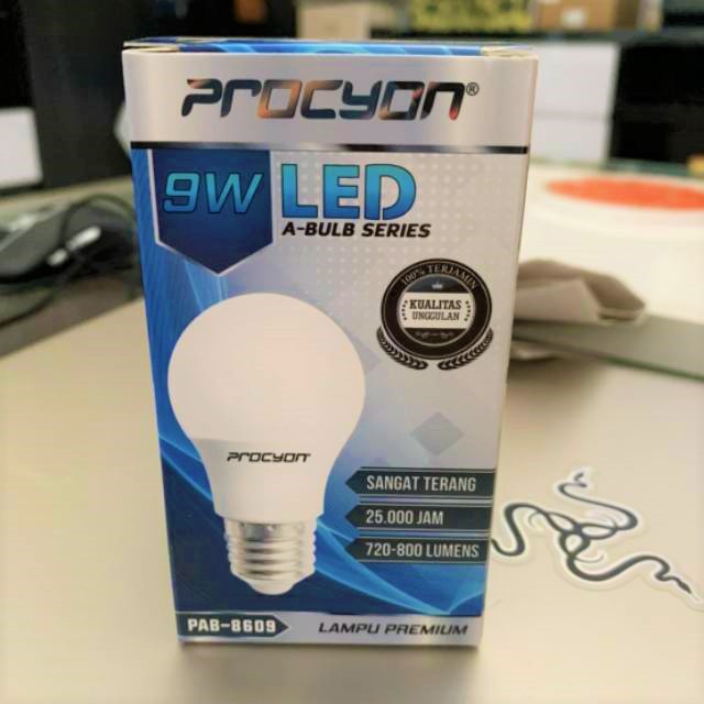 Lampu led Procyon 9 watt warm white / white procyon led 9w bulb warm white ww kuning hangat 3000K
