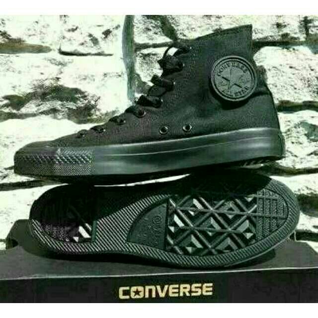 converse full black ori