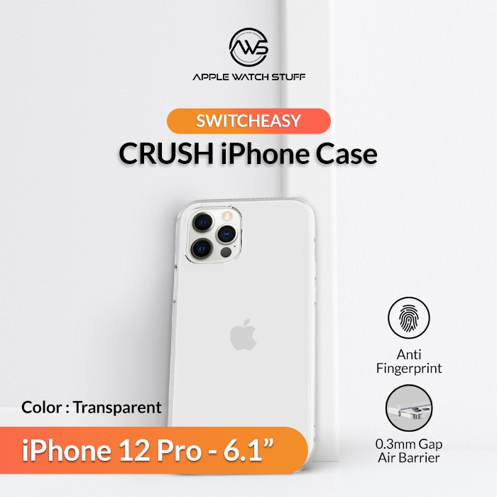 SwitchEasy Crush Case for iPhone 12 Pro 6.1 inch Transparent