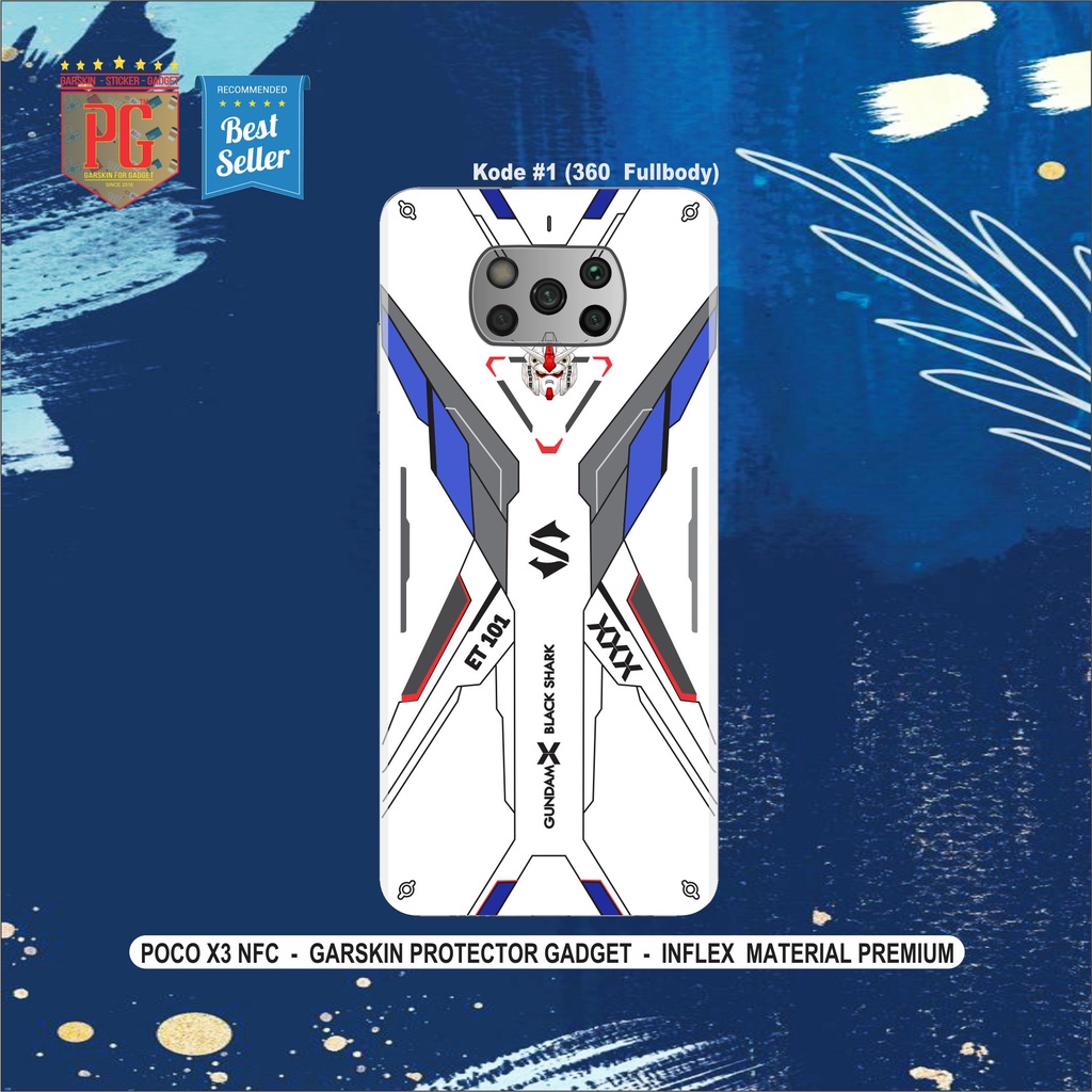 Garskin POCO X3 NFC PRO Sticker Original Motif Stlye Gundam(Isi 2pcs)