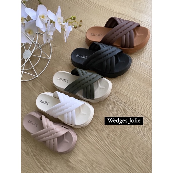 GJAZ TERBARU WEDGES JOLIE SILANG IMPORT