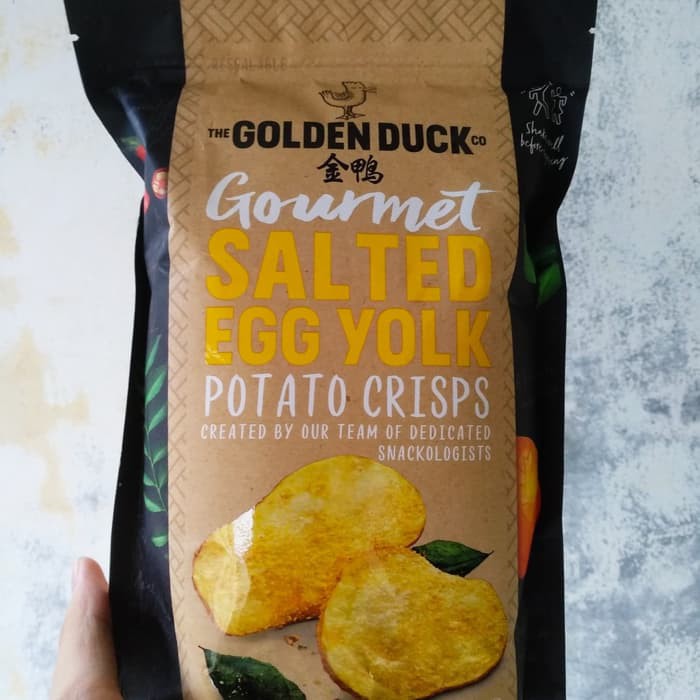 

Golden Duck Gourmet Salted Egg Yolk Potato Crisps 125 Gram Singapore ~ kp112