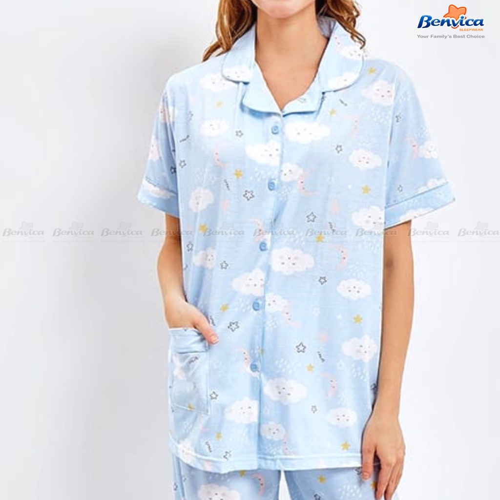 BAJU TIDUR CELANA PENDEK HOTPAN KAOS PREMIUM KERAH GREET ALL SIZE