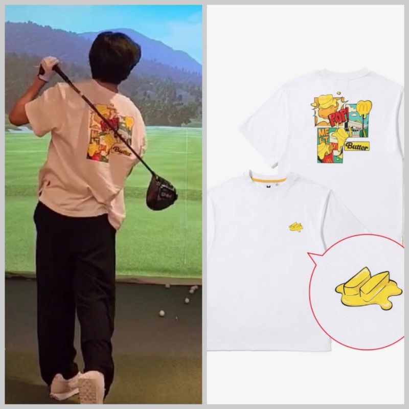 OFFICIAL BTS KIM TAEHYUNG M-C-D MELTING TSHIRT WHITE