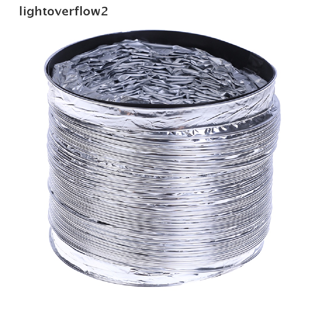 [lightoverflow2] 3.1Inch Flex Air Aluminum Foil Ducting Dryer Vent Hose For Ventilation 1.5M [ID]