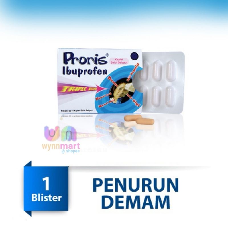 Proris Ibuprofen 200mg @10Kaplet/Blister