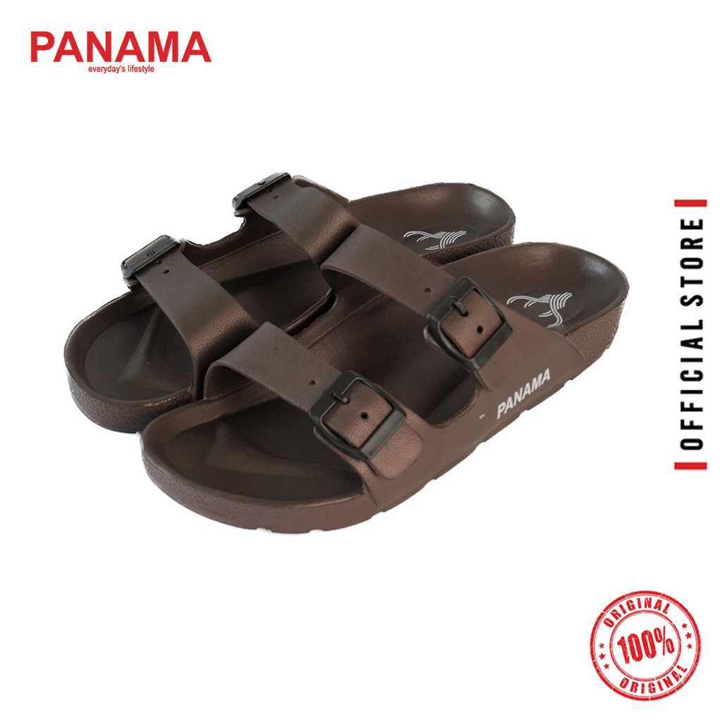 Panama Sandal Slop Pria Torso - Brown