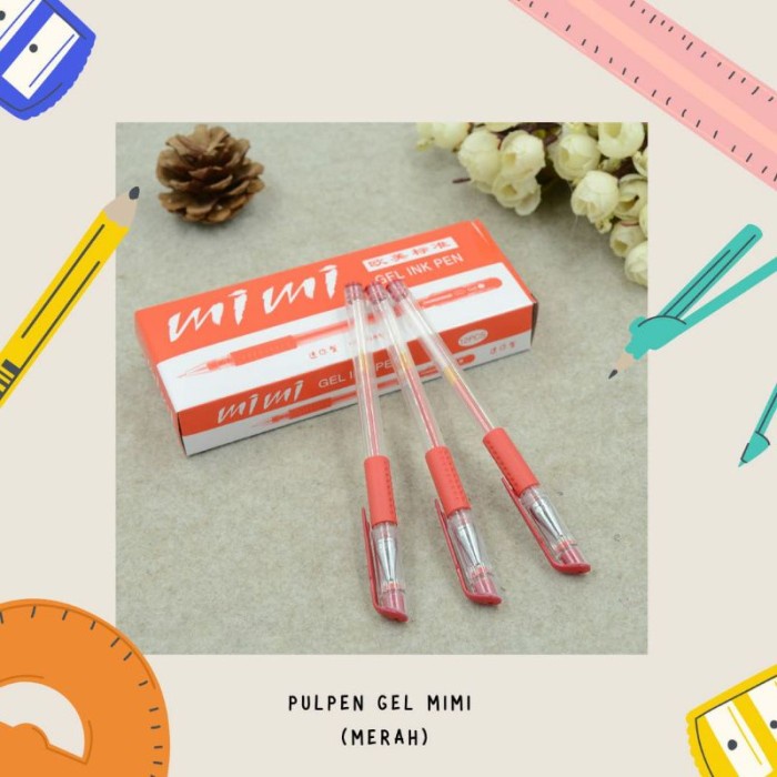 

Pena Tinta Merah Pulpen Bolpoint Pen Gel alat tulis Kantor koreksi sekolah