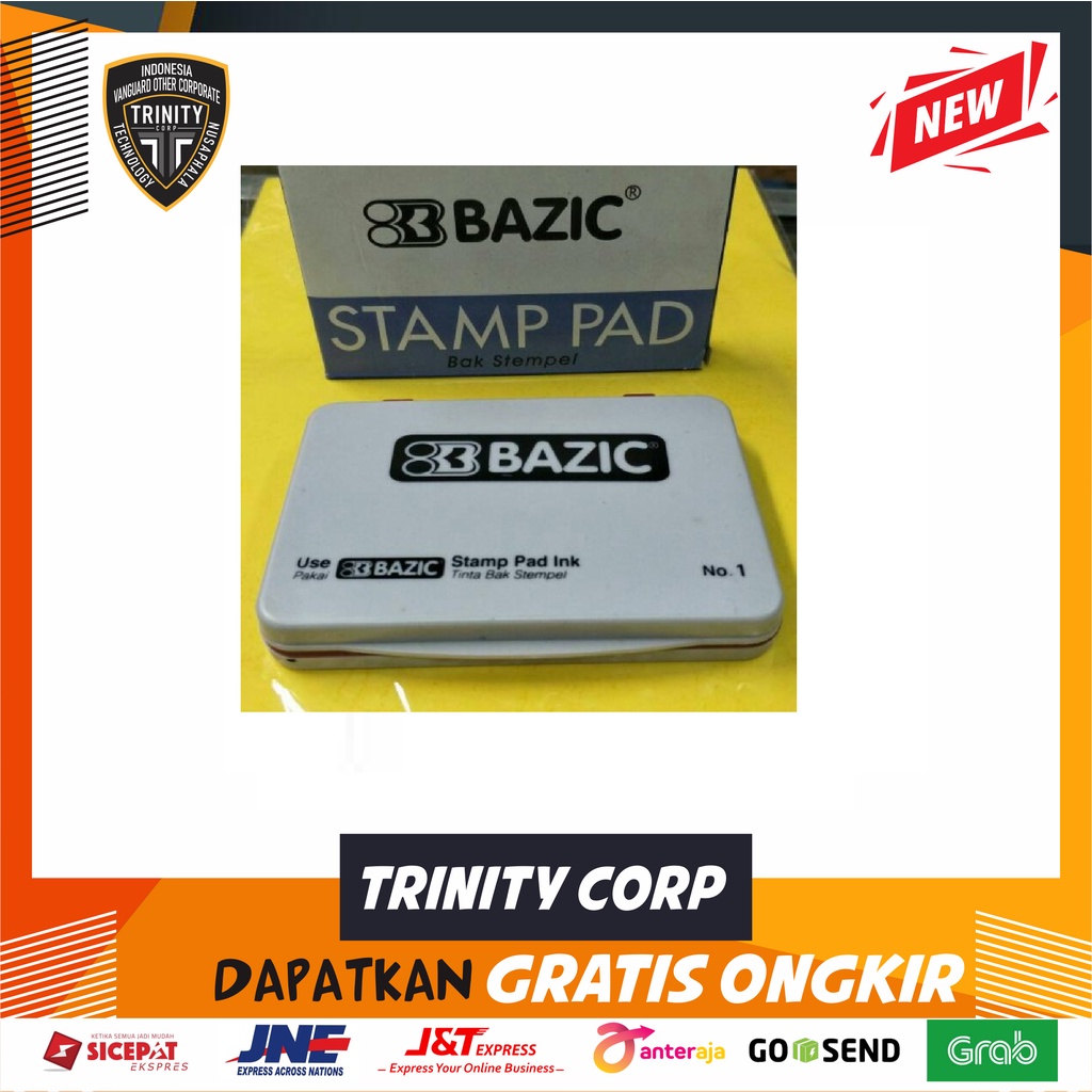 

BAZIC STAMP PAD BANTALAN STEMPEL CAP KOSONG REFILL ALAT TULIS KANTOR