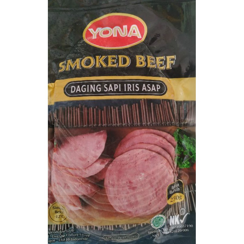 

YONA SMOKED BEEF 250 GR ISI 10