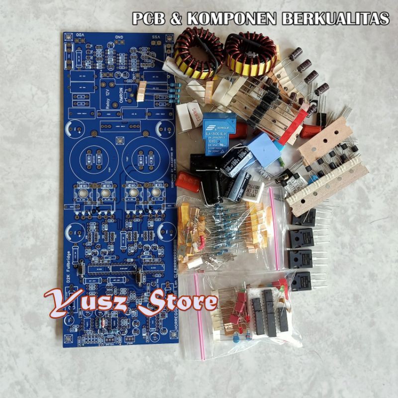 Paket DIY Class D Fullbridge D2KNeo PCB Komponen Komplit