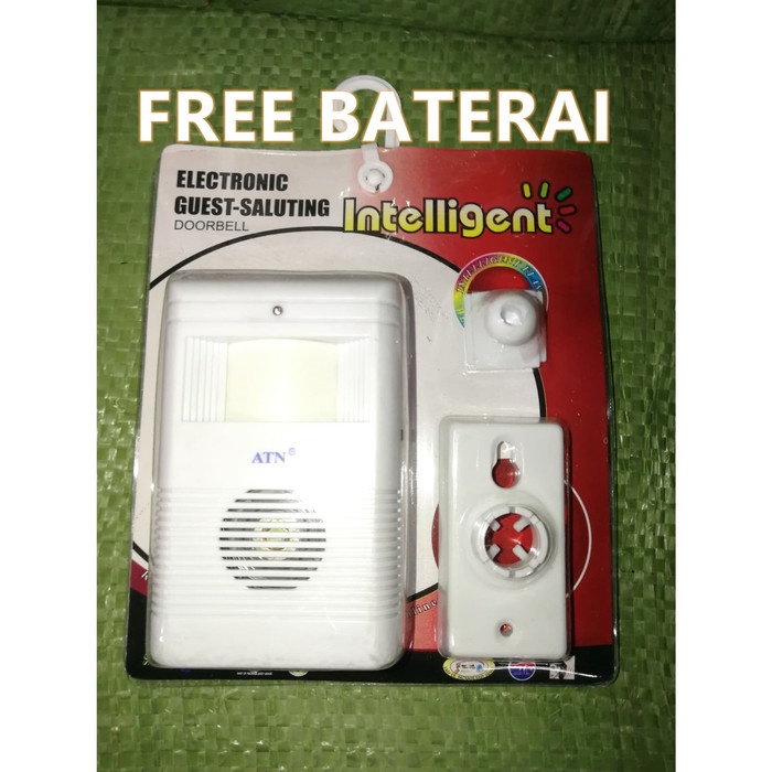 Bel Pintu Rumah Sensor Gerak Bell Alarm Tamu Welcome Atn