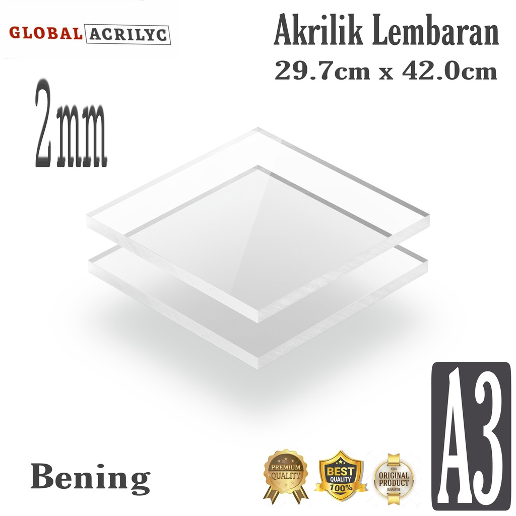 

11.11 AKRILIK LEMBARAN A3 2mm / ACRYLIC BENING TRANSPARAN GROSIR
