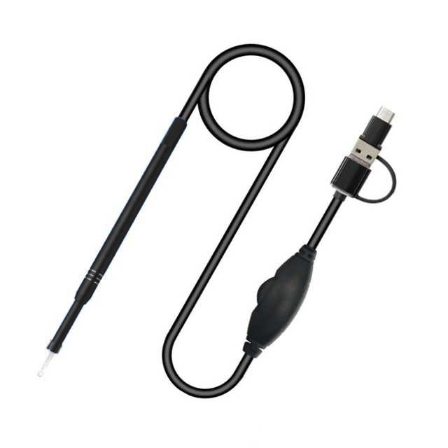 COD Kamera Endoscope Kamera Pembersih Telinga HD Visual USB Earpick Hitam E69