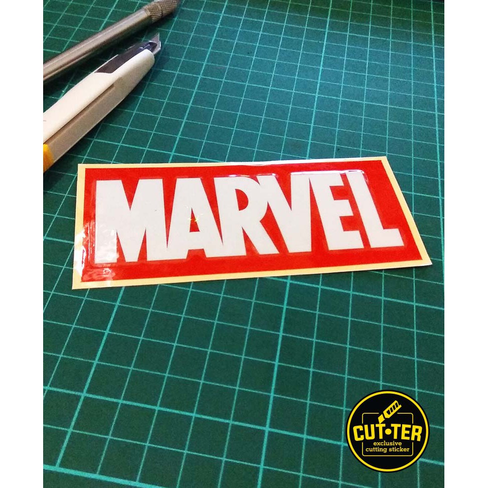

cutting sticker MARVEL logo