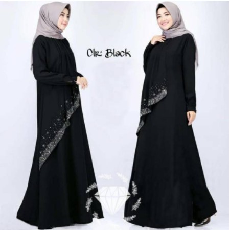 Pakaian Muslim Wanita Remaja Abaya Polos Terbaru 2022 Gamis Maxy Wanita Edisi Lebaran Model Kekinian