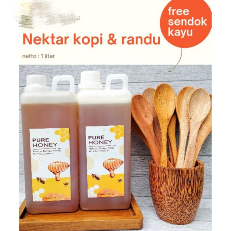 

Madu murni 1 liter fresh langsung dari peternak murni dari bunga randu dan kopi