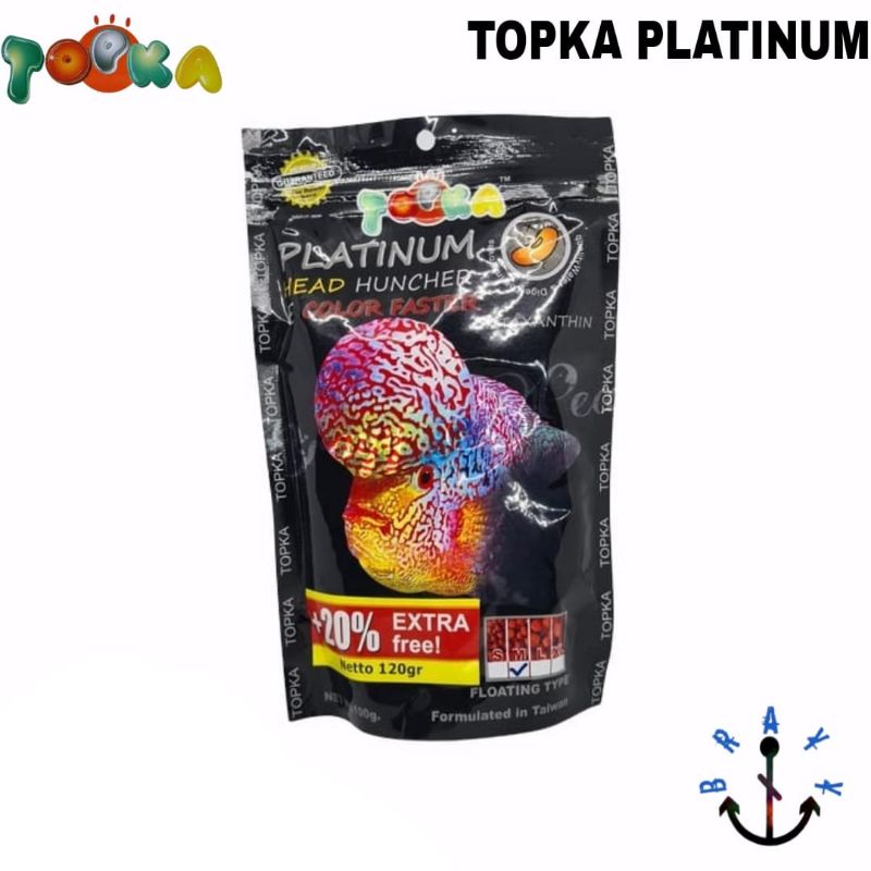 Pakan Pelet Ikan Louhan TOPKA PLATINUM Size M