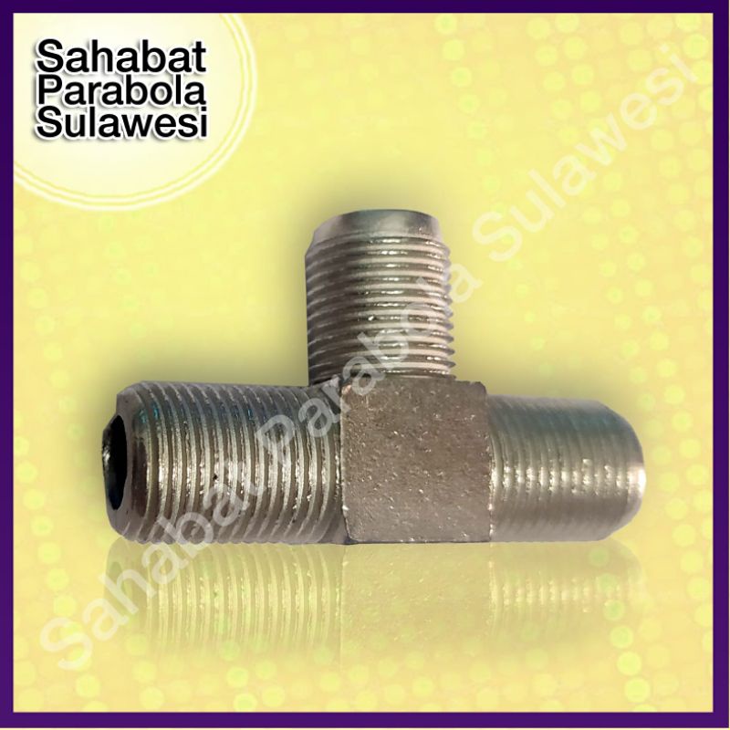 CONNECTOR KABEL ANTENA T PENDEK