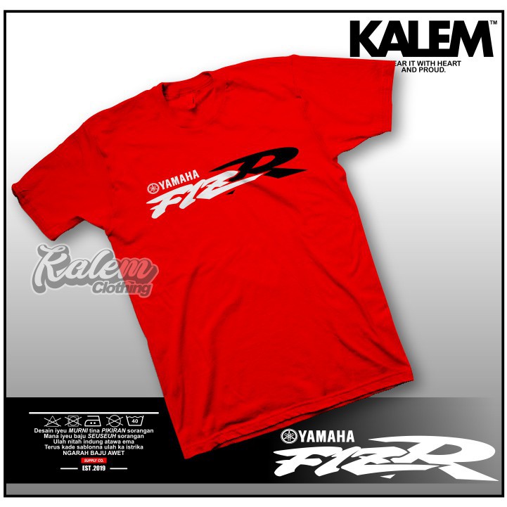 Kaos Baju Yamaha F1zr Kaos Otomotif Simple Kalem Clothing Esthercloth Shopee Indonesia