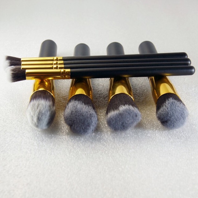 Make Up Brush 8 PCS - Black Gold