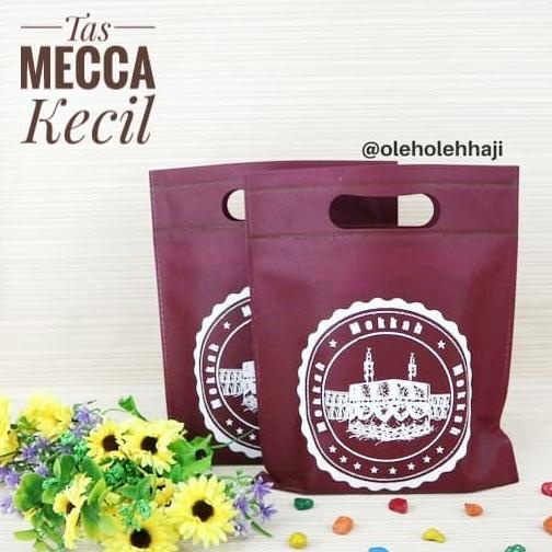 {{{{}}] Tas Mecca Kecil Tas Souvenir Bahan Kain Spunbond Goodie Bag Oleh Oleh