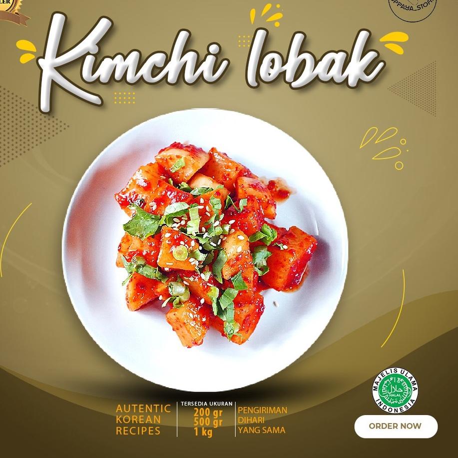 

Kekinian Kimchi Lobak 200Gram Halal Dibuat Oleh Chef Korea