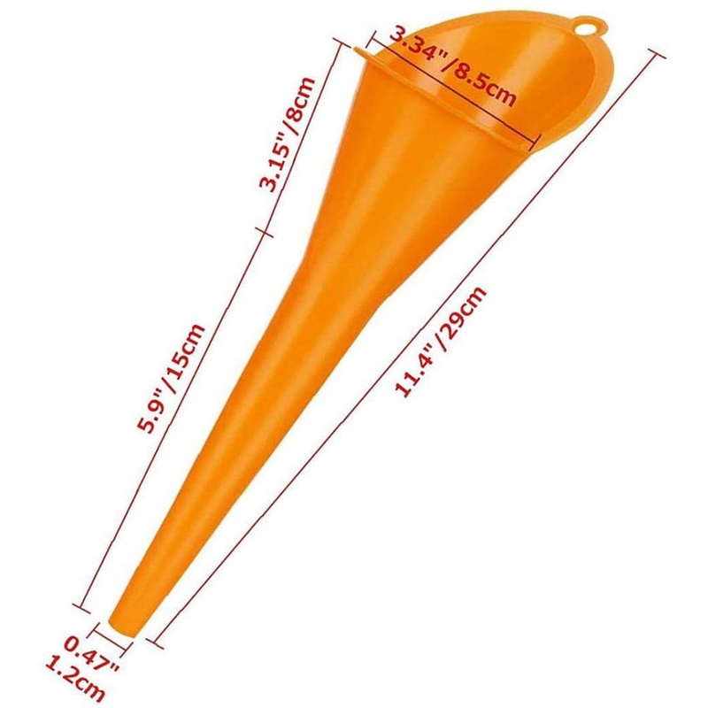 1PC Multifunctional Refueling Longer Funnel / Long Stem Plastic Funnels for Cars, Gas Tanks, Engine Oil, Diesel Fuel, Gasoline