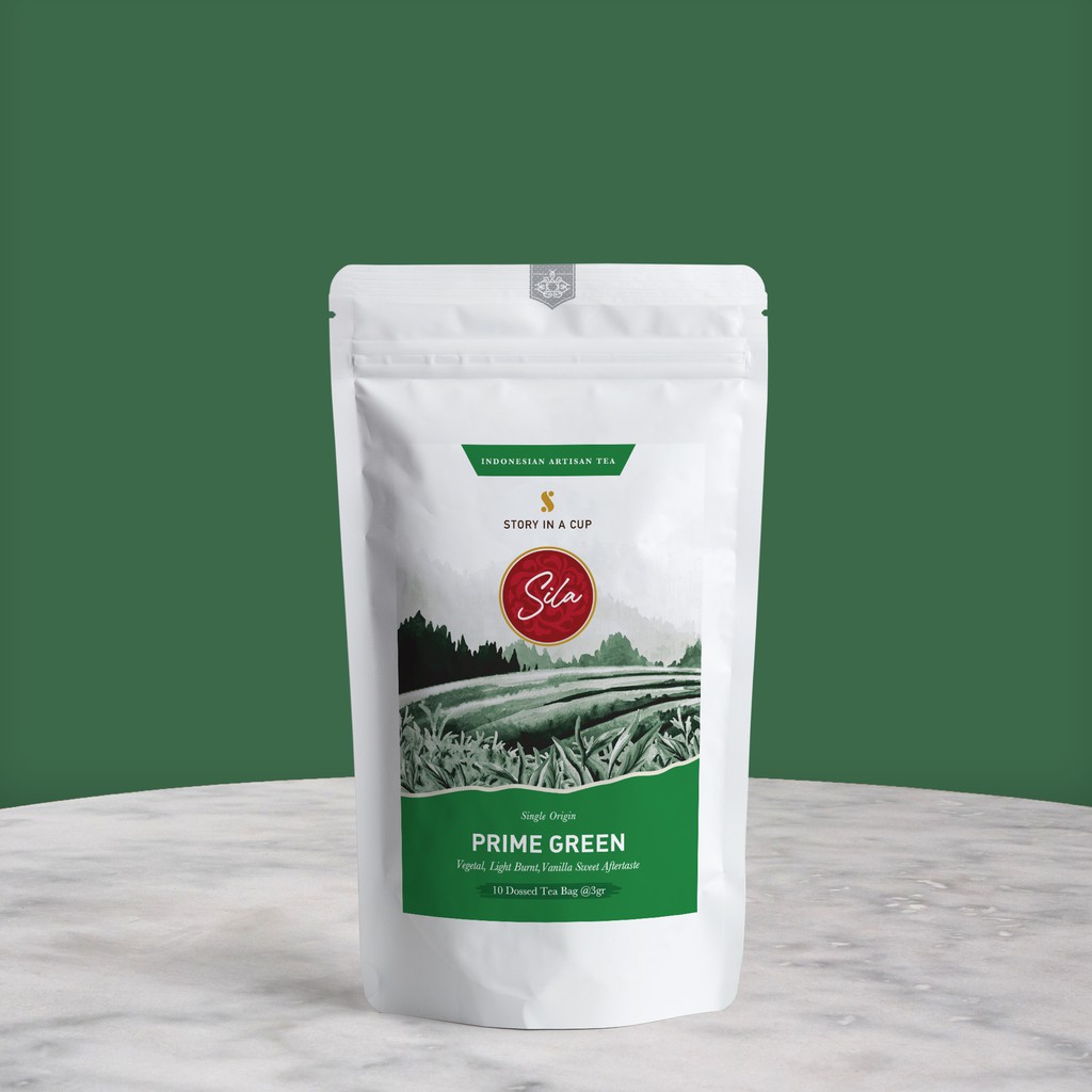 

Sila Specialty Tea | Prime Green | Dossed T-Bag | Teh Premium | Green Tea