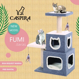 Cat House Garukan Kucing Mainan Kucing Cat Tree Kandang Kucing Kayu Rumah Kucing Caspira Shopee Indonesia