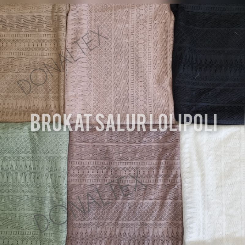 Kain Kebaya Brokat Kain Brukat Meteran Salur Lolipoli