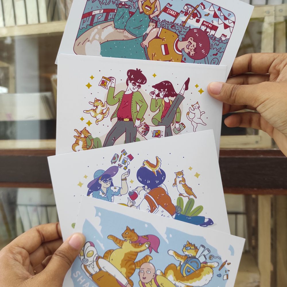 

ARTLINX Illustration Postcard / Art Print / Kartu Pos