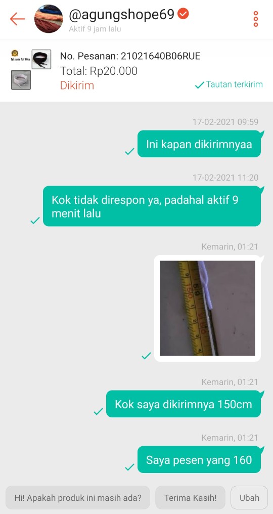 Tali Sepatu Tebal / Bulat 150cm Dan 170cm