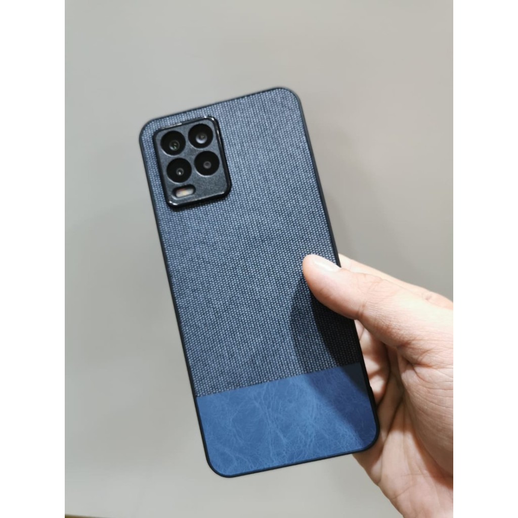 REALME 9 4G 9 PRO PLUS 8 4G / 5G 8i 8 PRO 7i C17 NARZO 50 20 PRO SOFT CASE FABRIC DENIM COVE