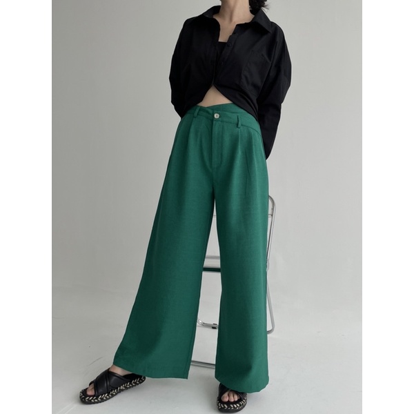 lookatmeofficial • Hadid Highwaist Pants - Celana Kulot Wanita Premium