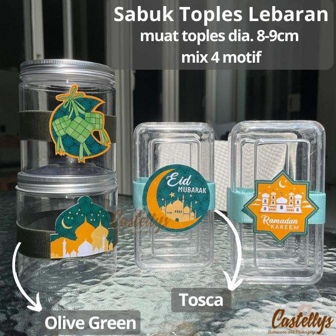 

Silahkan Order] Sabuk Hiasan Toples Jar Kue Nastar Kue Kering Lebaran Idul Fitri Eid