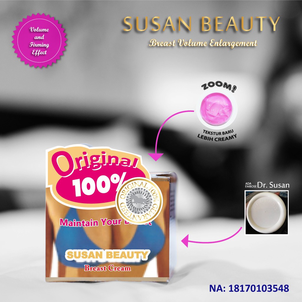 ⭐BAGUS⭐ SUSAN BEAUTY BREAST VOLUME ENLARGEMENT 70GR | Pembesar Payudara