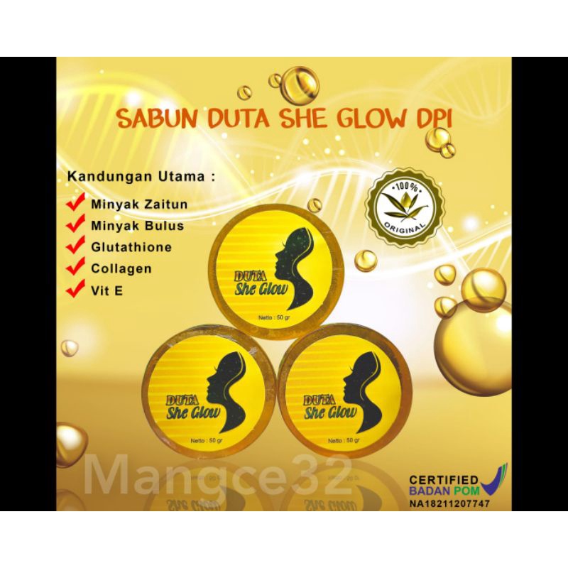 Sabun Duta she glow DPI/ Sabun mandi/Sabun Kecantikan